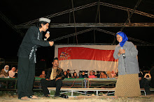 Novia Kolopaking, performing with Kiai Kanjeng